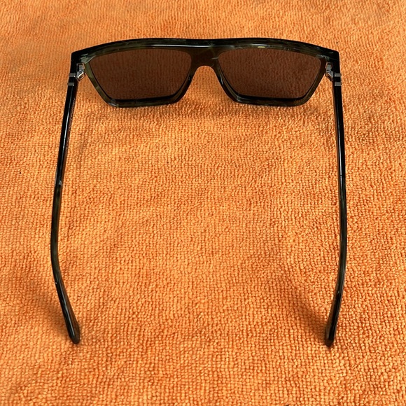 LOUIS VUITTON BLACK AND GREEN Z1273W SQUARE SUNGLASSES 😎 MADE IN ITALY 🇮🇹 - Picture 5 of 12